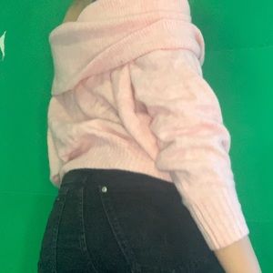 H&M Pink Oversized Sweater